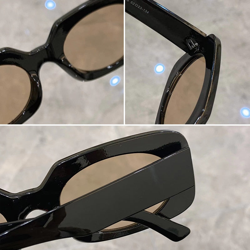 Geometric-Frame Sunglasses