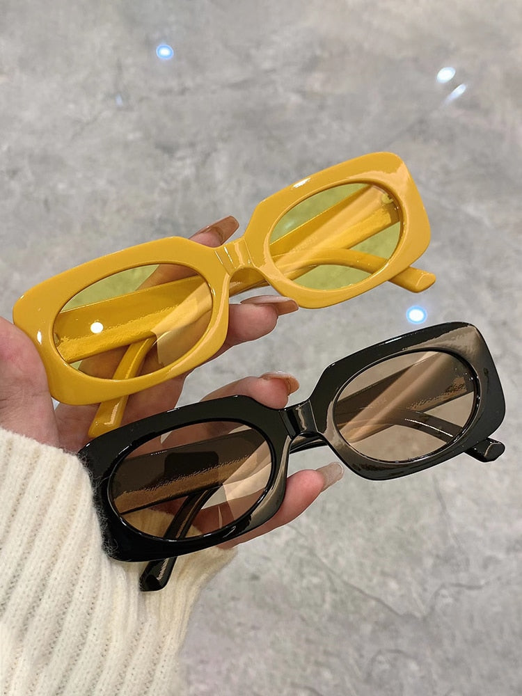 Geometric-Frame Sunglasses