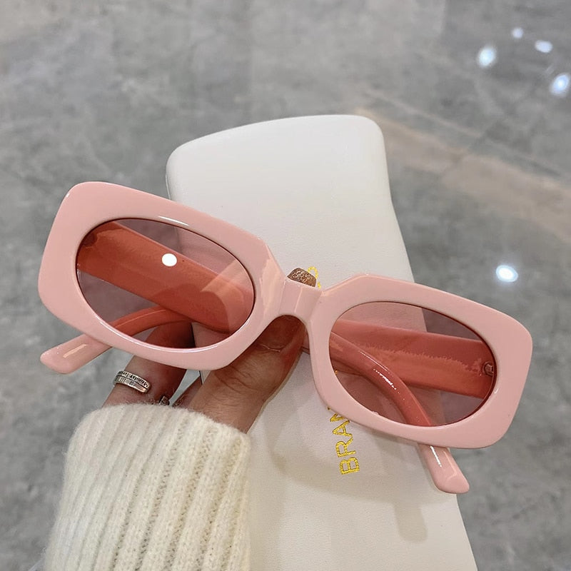 Geometric-Frame Sunglasses