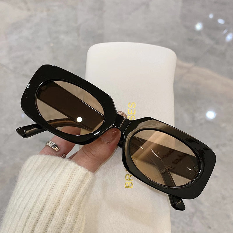 Geometric-Frame Sunglasses