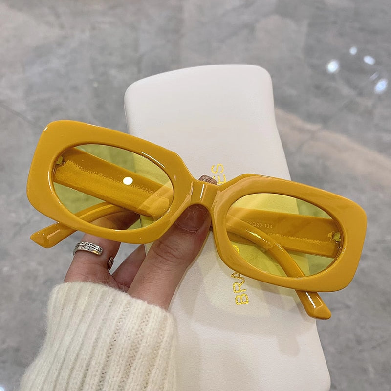 Geometric-Frame Sunglasses